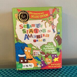 Gamewright  Scrambled States of America 10th Anniversary Deluxe Edition Game 8+